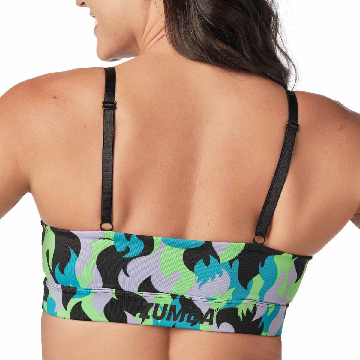 Zumba Camo Flame Bra
