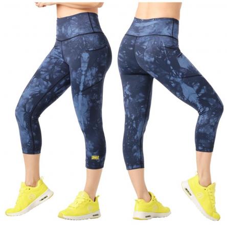 Zumba Tie-Dye High Waisted Crop Leggings