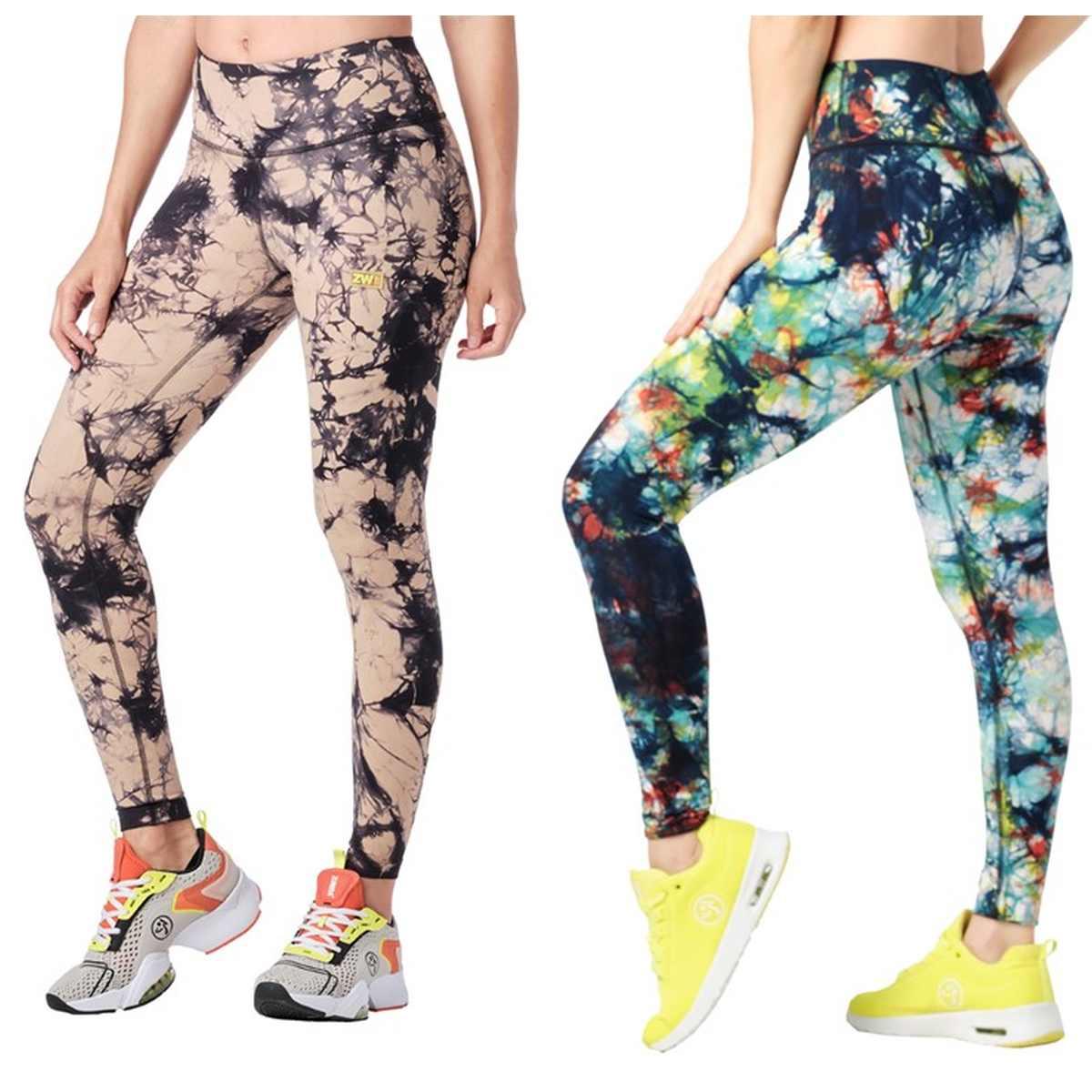 Zumba Worldwide Tie-Dye High Waisted Ankle Leggings