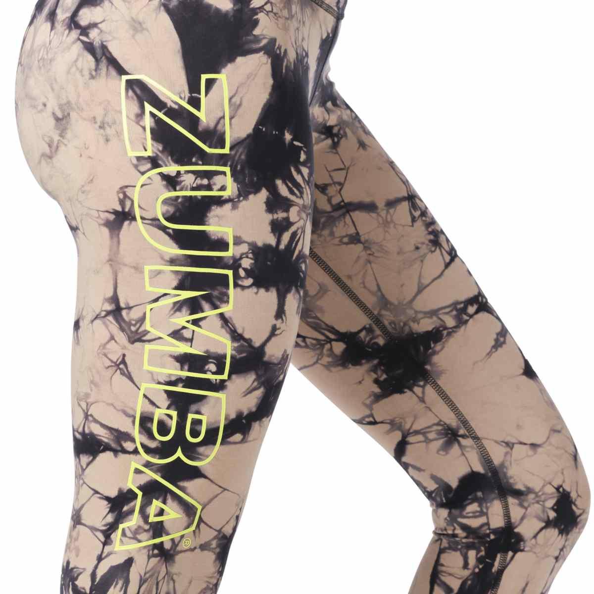 Zumba Worldwide Tie-Dye High Waisted Ankle Leggings
