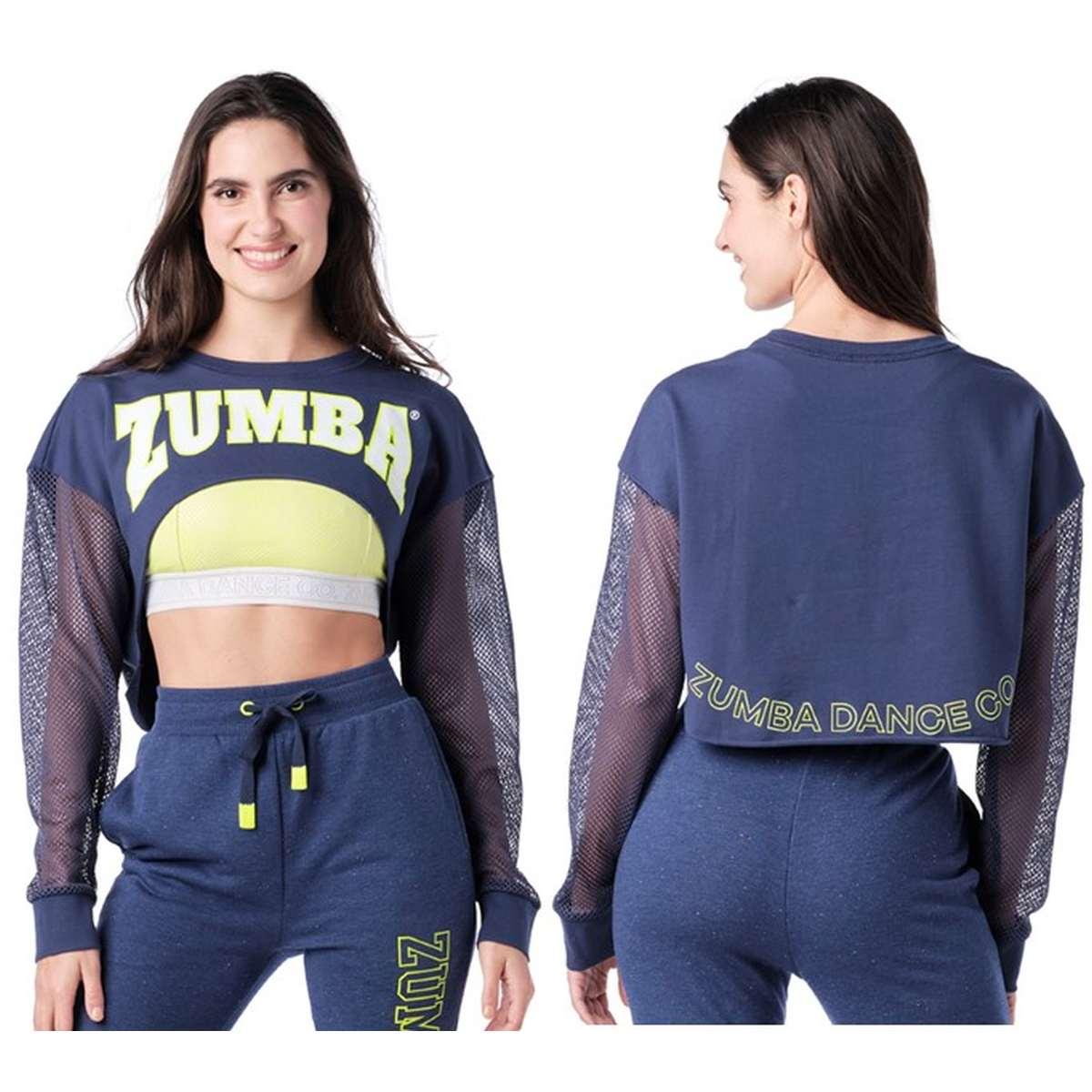 Zumba Dance Co. Long Sleeve Crop Top