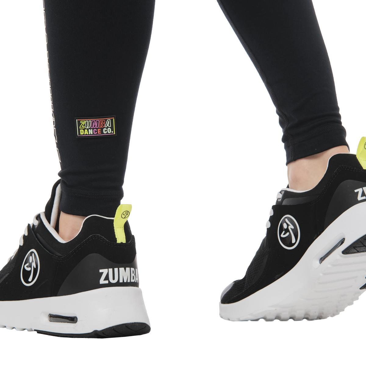 Zumba Mesh Panel High Waistband Ankle Leggings
