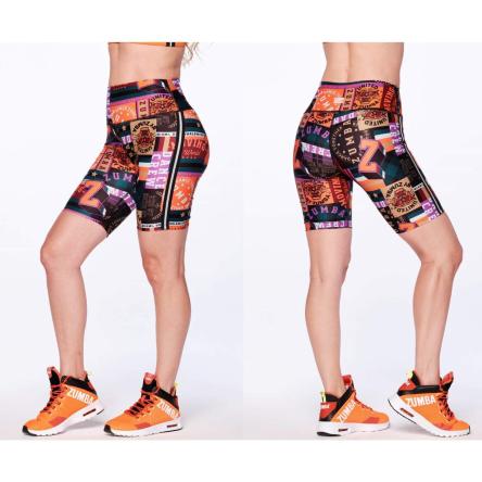 Zumba Stand Together High Waisted Biker Shorts