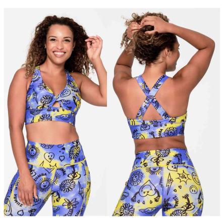 Zumba Happy Twisted Front Bra
