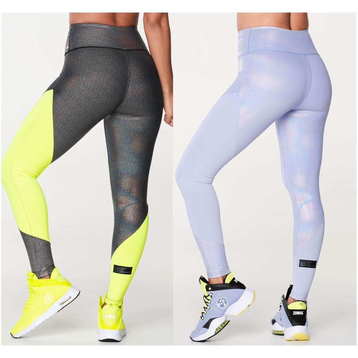 Zumba Futuristic High Waisted Ankle Leggings