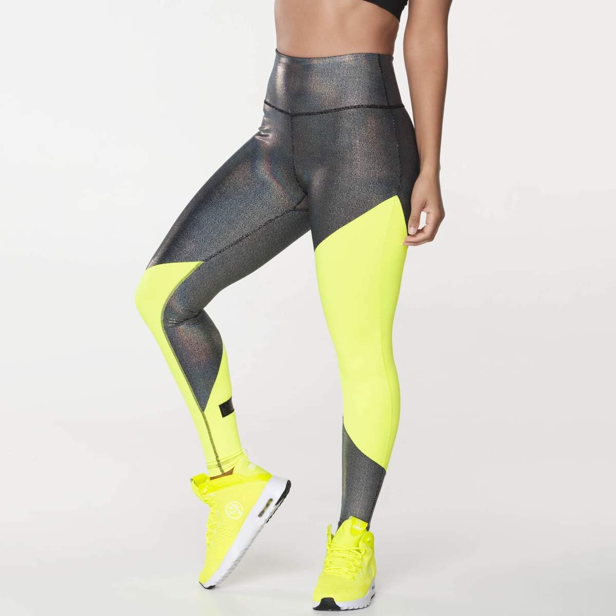 Zumba Futuristic High Waisted Ankle Leggings