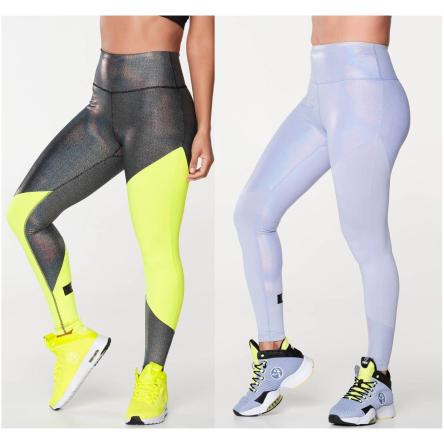Zumba Futuristic High Waisted Ankle Leggings