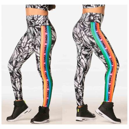 Zumba Summer High Waisted Ankle Leggings