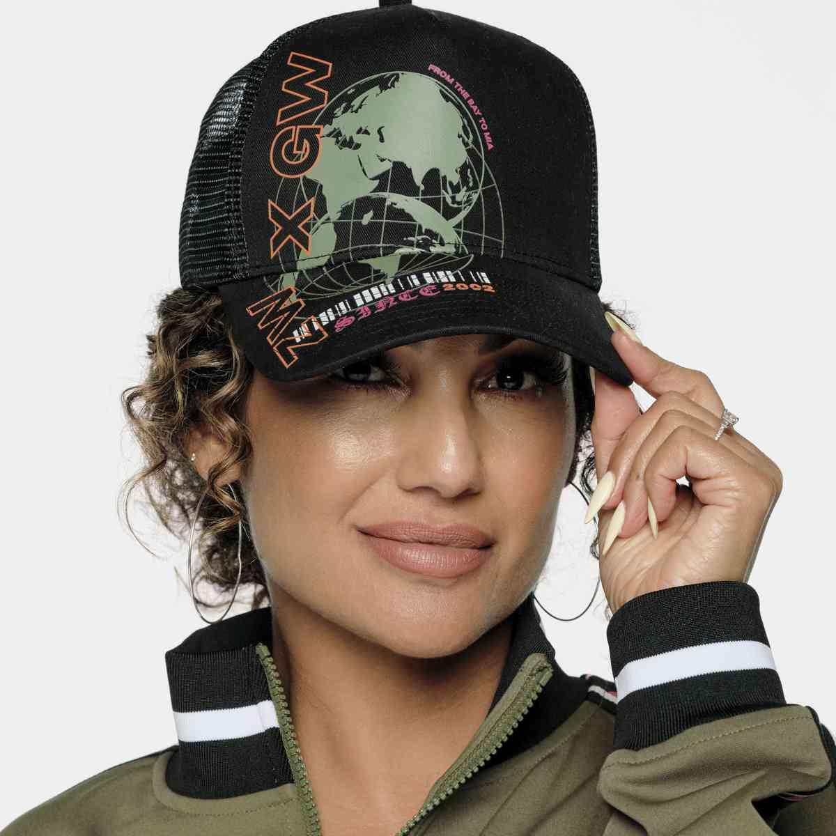 ZW X GW Adjustable Snapback Cap - Bold Black