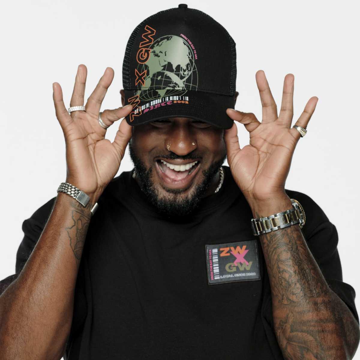 ZW X GW Adjustable Snapback Cap - Bold Black