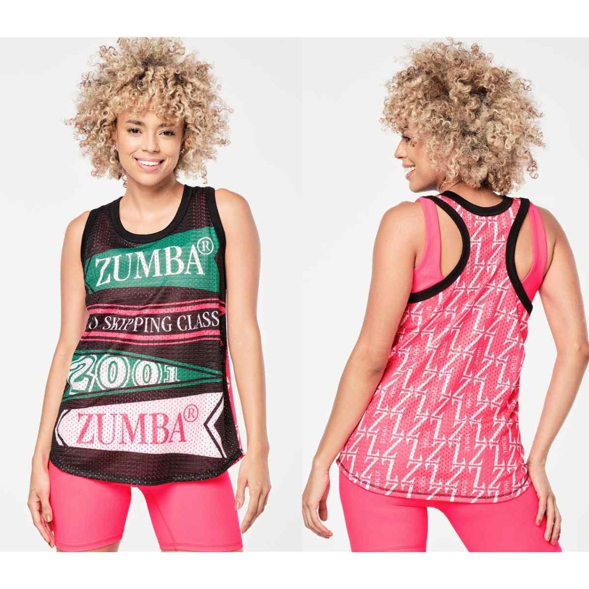 Zumba Prep Basketball Tank - Bold Black