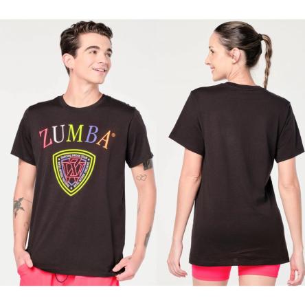 Zumba Prep Crew Neck Tee - Bold Black