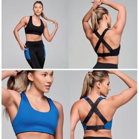 Strong ID Electric Scoop Neck Tank With Crossback Elastic