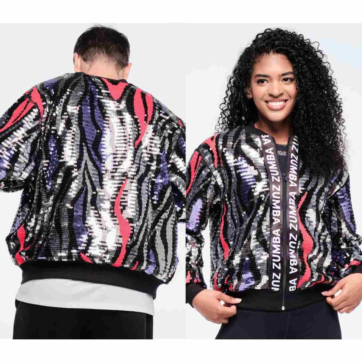 Funscape Sequin Bomber Jacket