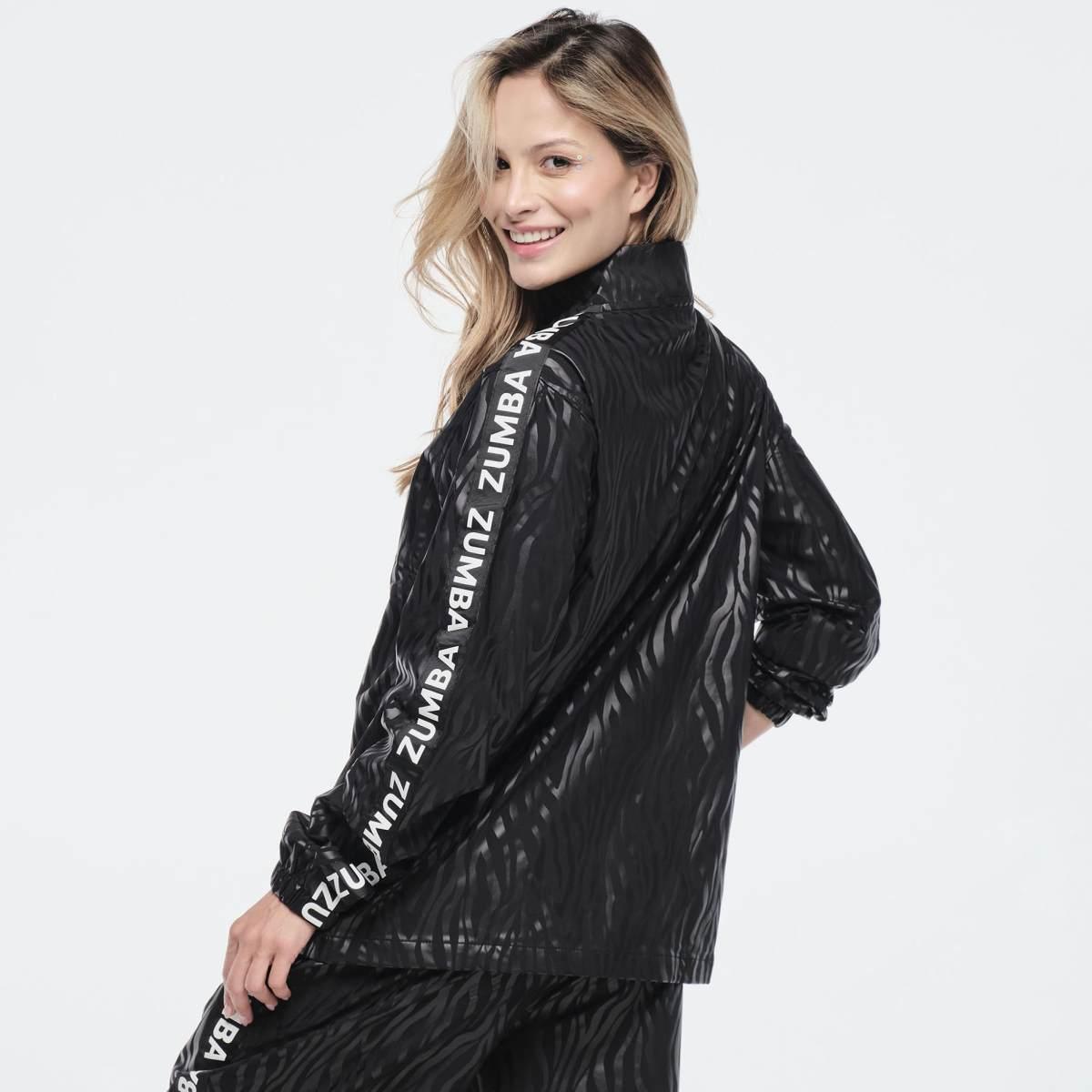 Funscape Mock Neck Woven Jacket