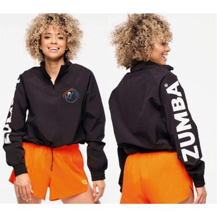 Zumba Explore High Neck Half Zip Crop Pullover