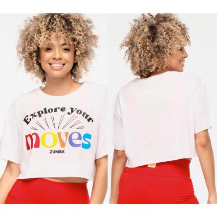 Zumba Explore Boxy Crop Top With Raw Edges