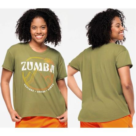 Zumba Explore High Low Crew Neck Top