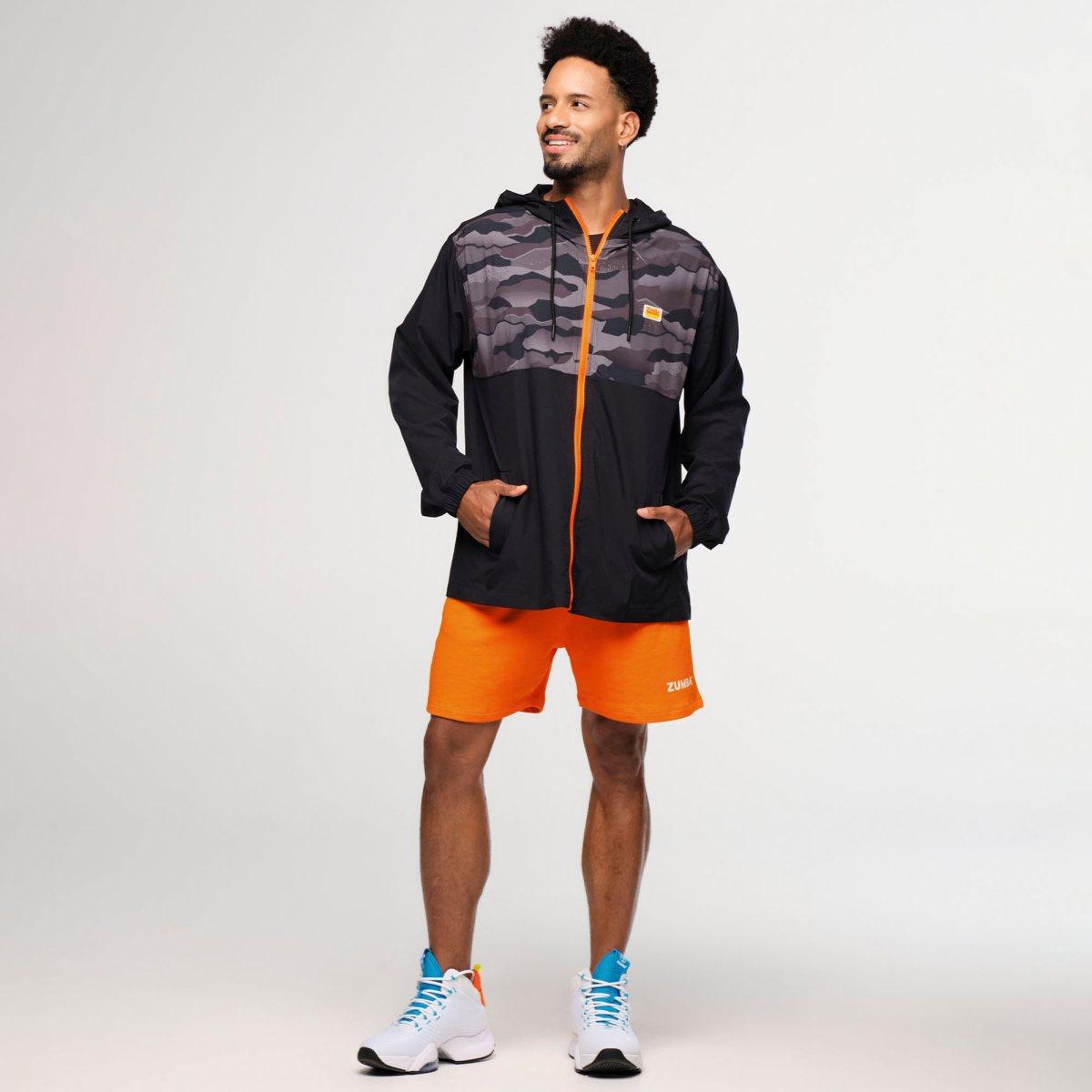 Zumba Explore Men's Hooded Windbreaker Jacket