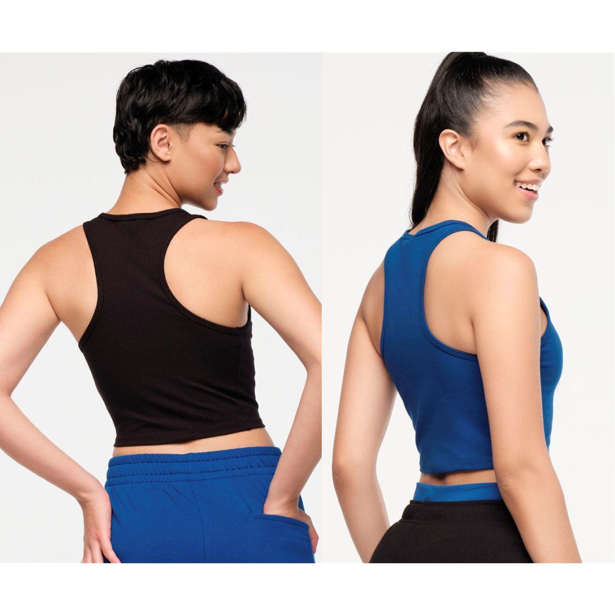 Zumba X Peanuts High Neck Mid Crop Tank