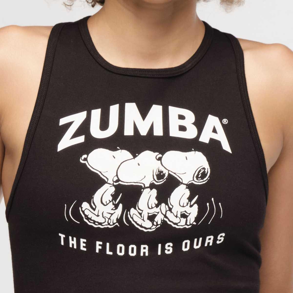 Zumba X Peanuts High Neck Mid Crop Tank