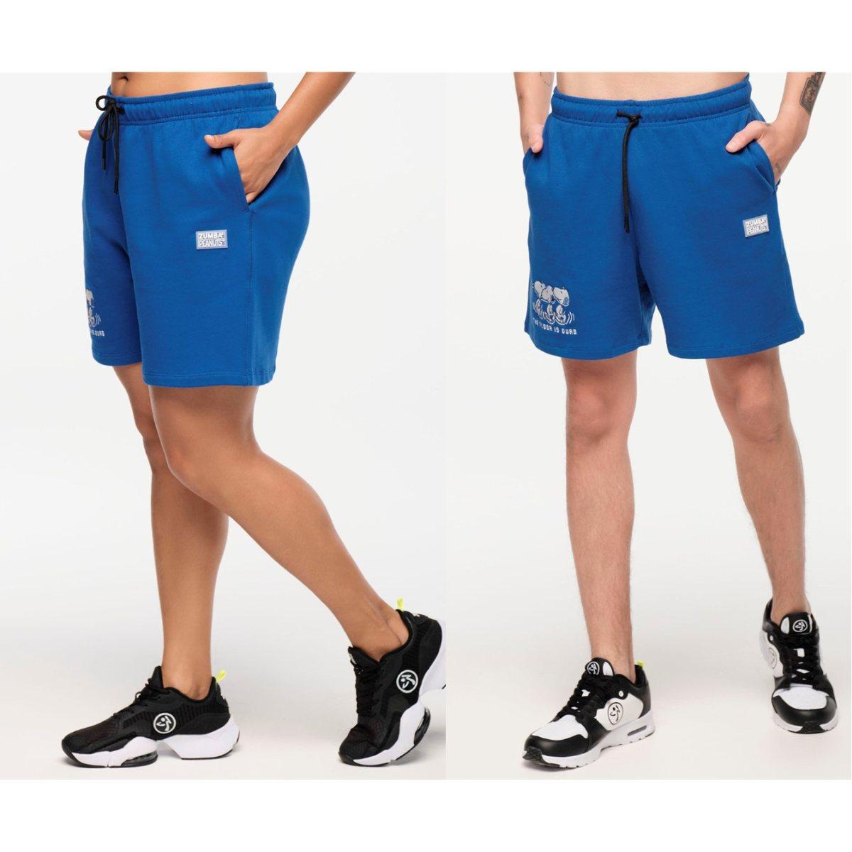 Zumba X Peanuts Men's Knit Short - Blue
