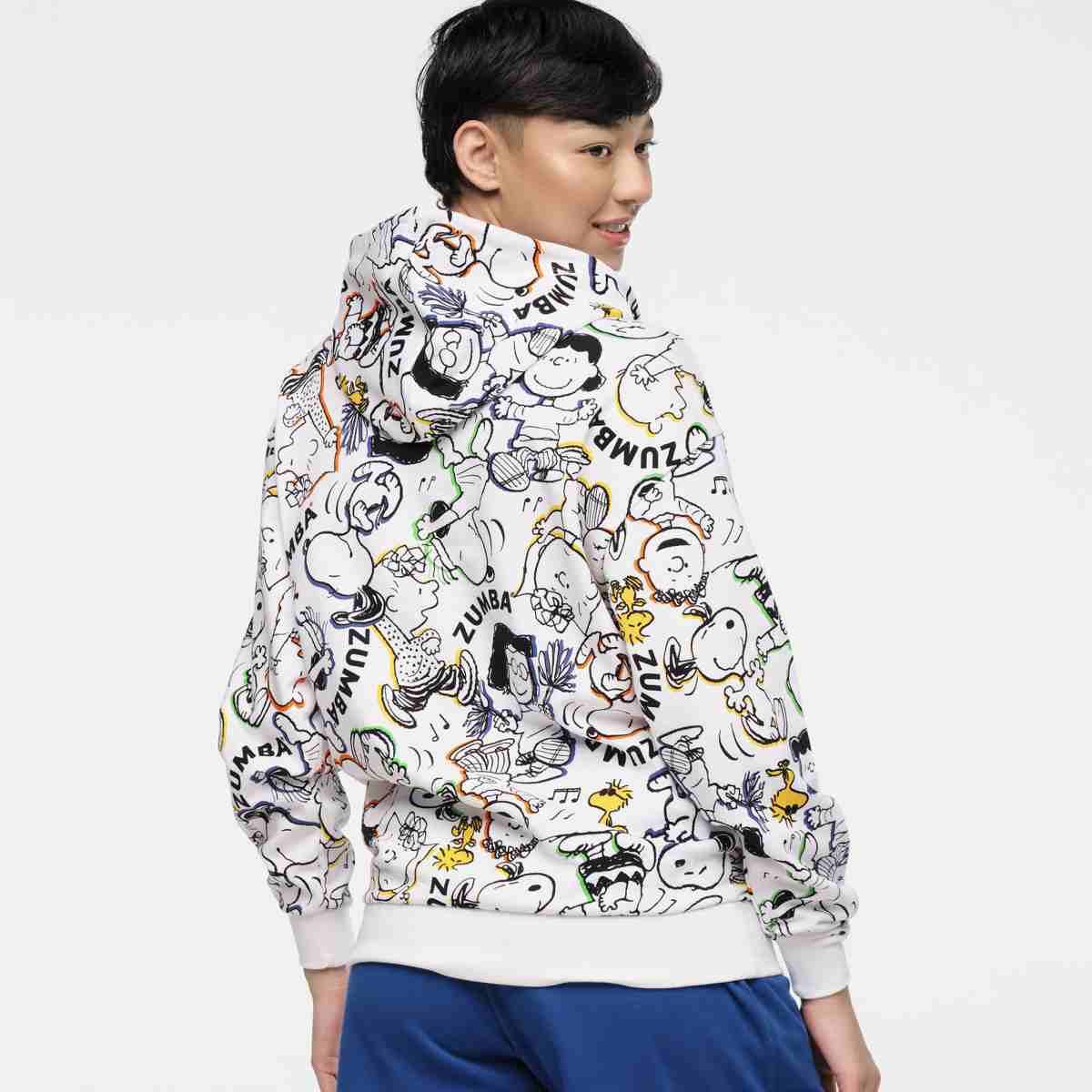 Zumba X Peanuts Unisex Pullover Hoodie - White