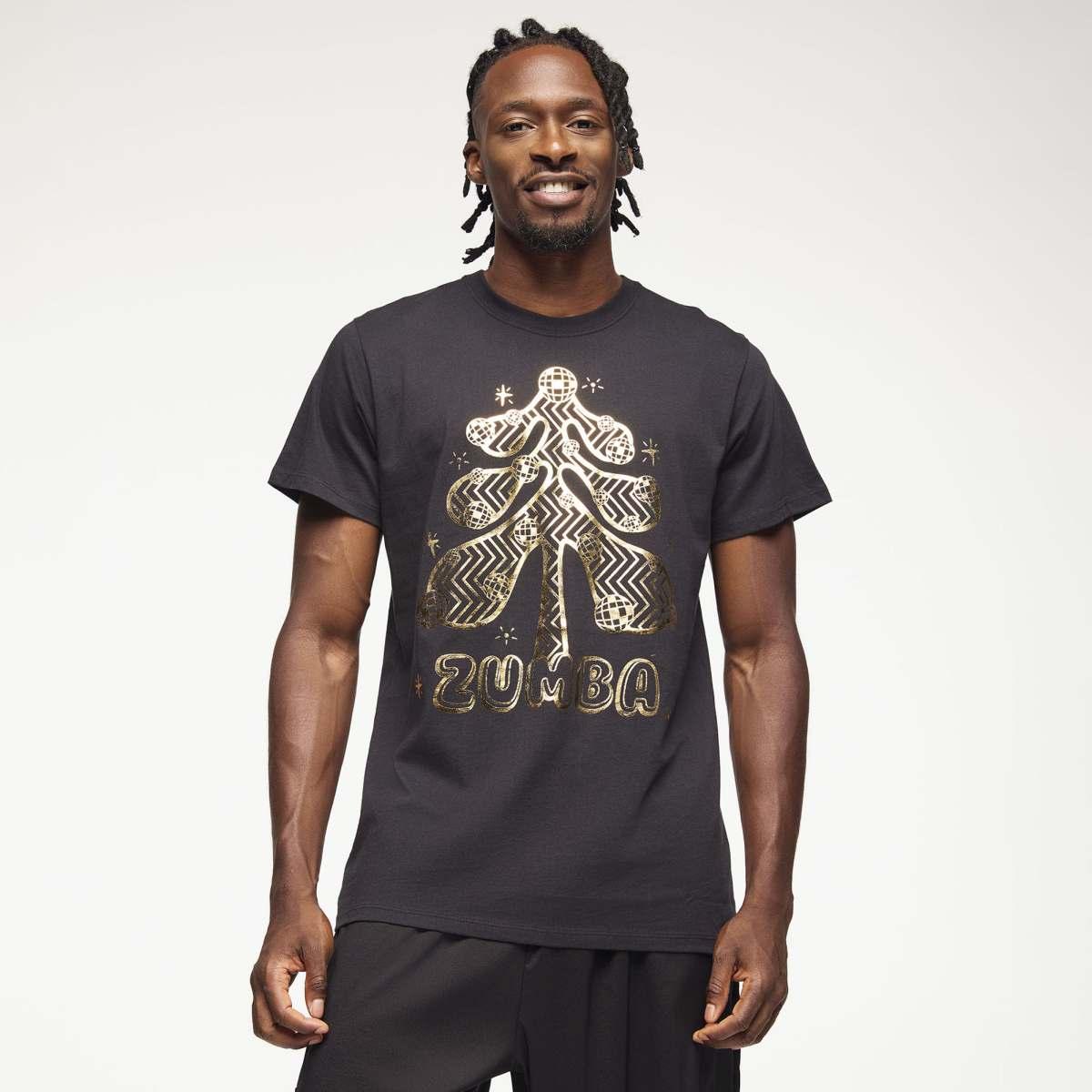 Zumba Holiday Crew Neck Tee - Black