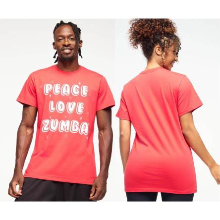 Zumba Holiday Crew Neck Tee - Red