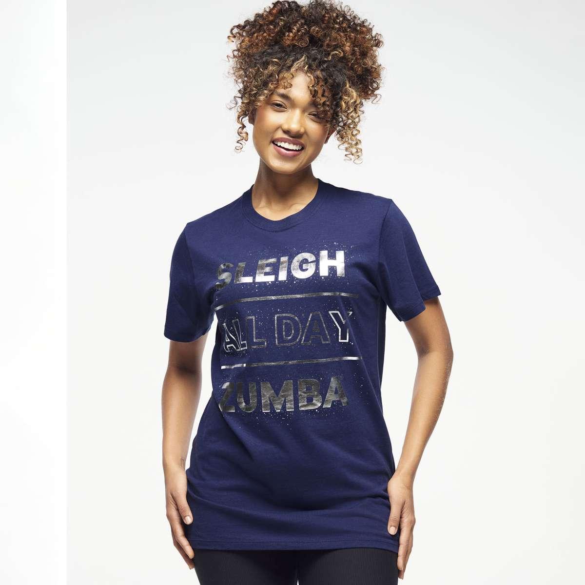 Zumba Holiday Crew Neck Tee - Indigo