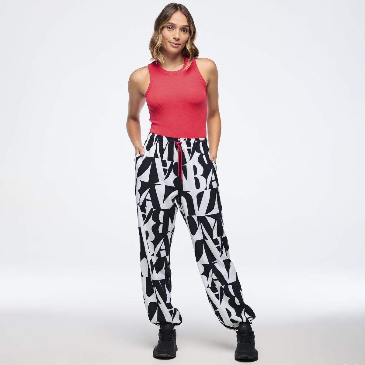 Zumba Haus Fitted High Neck Rib Tank