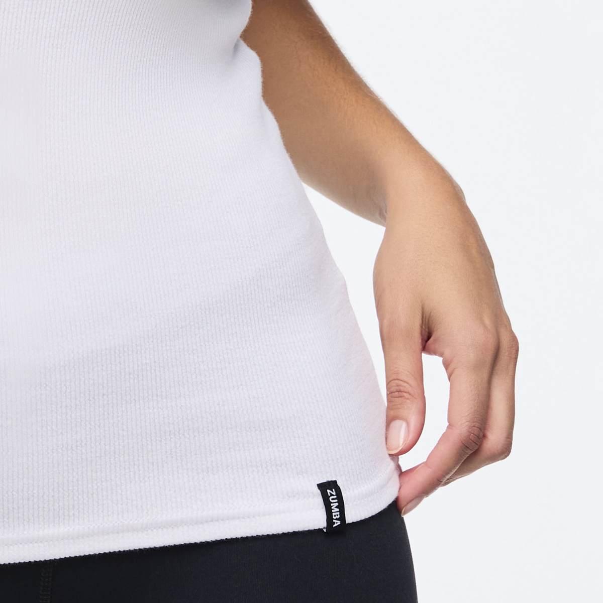 Zumba Haus Fitted High Neck Rib Tank