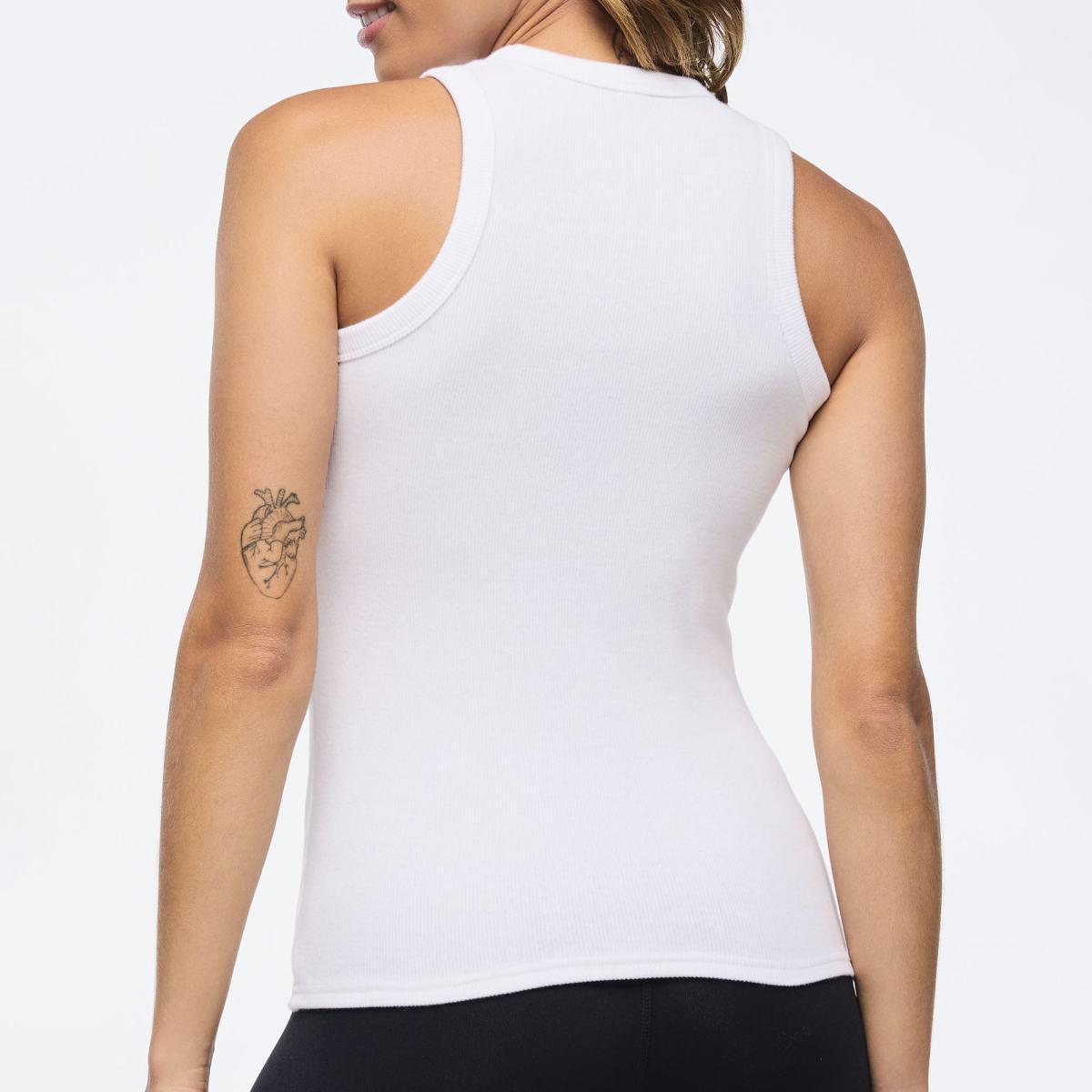 Zumba Haus Fitted High Neck Rib Tank