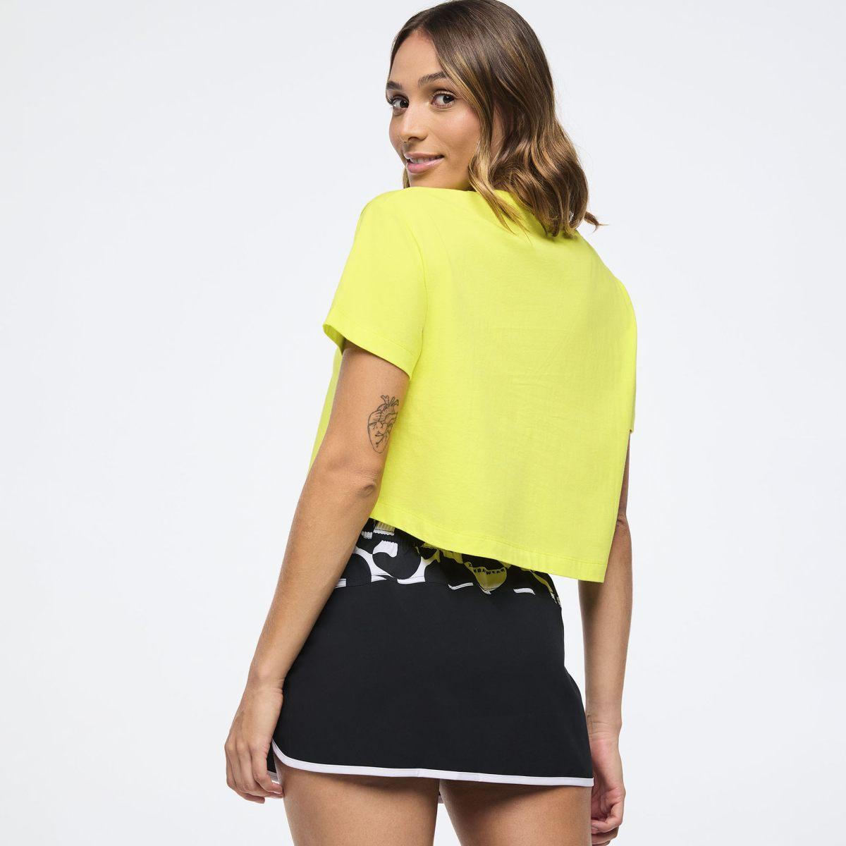 Zumba Haus Crew Neck Crop Top
