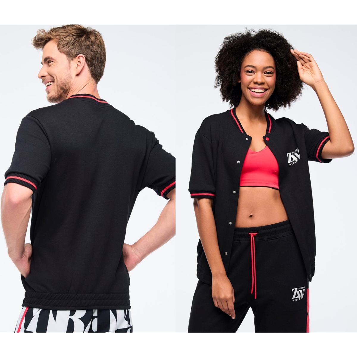 Zumba Haus Men's Short Sleeve Bomber Jacket