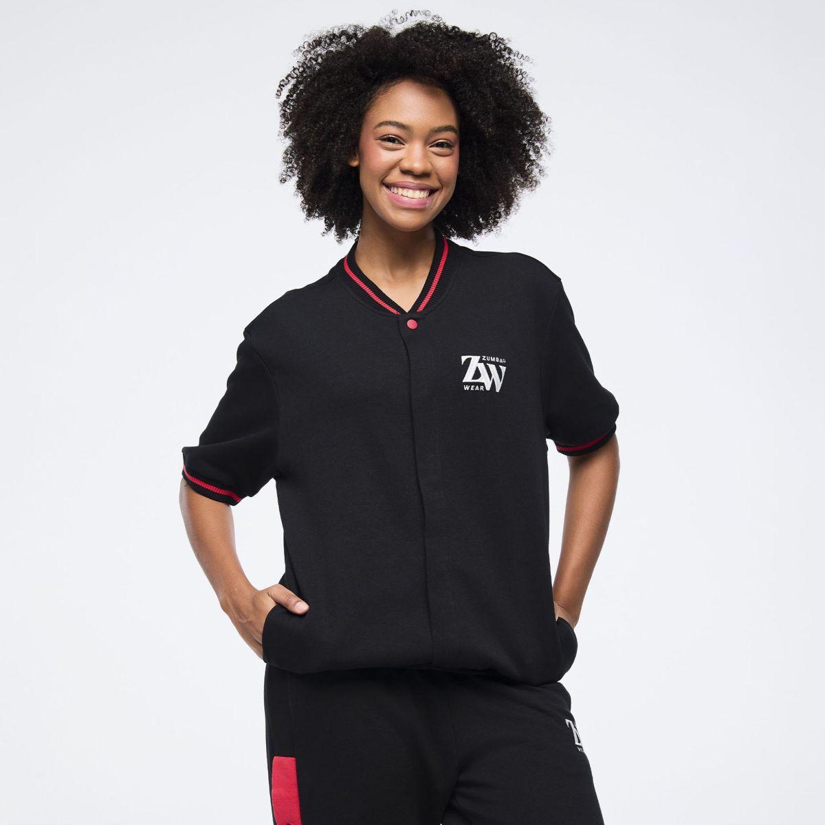 Zumba Haus Men's Short Sleeve Bomber Jacket