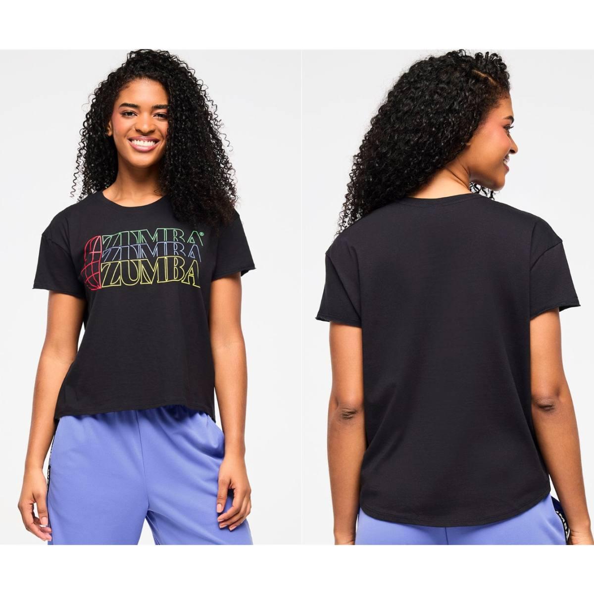 Zumba Haus High Low Crew Neck Top