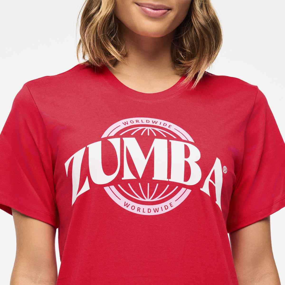 Zumba Haus Unisex Crew Neck Tee - Red