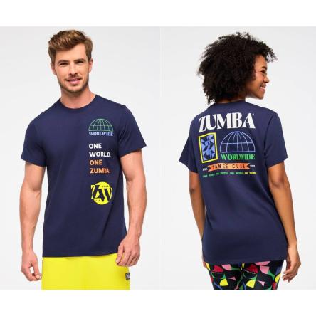 Zumba Haus Crew Neck Tee - Indigo
