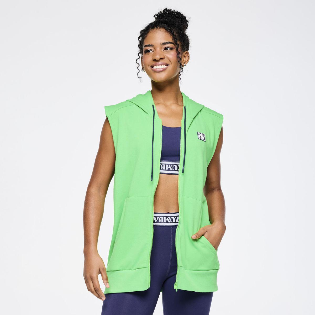 Zumba Out Loud Men's Sleeveless Zip Up Hoodie