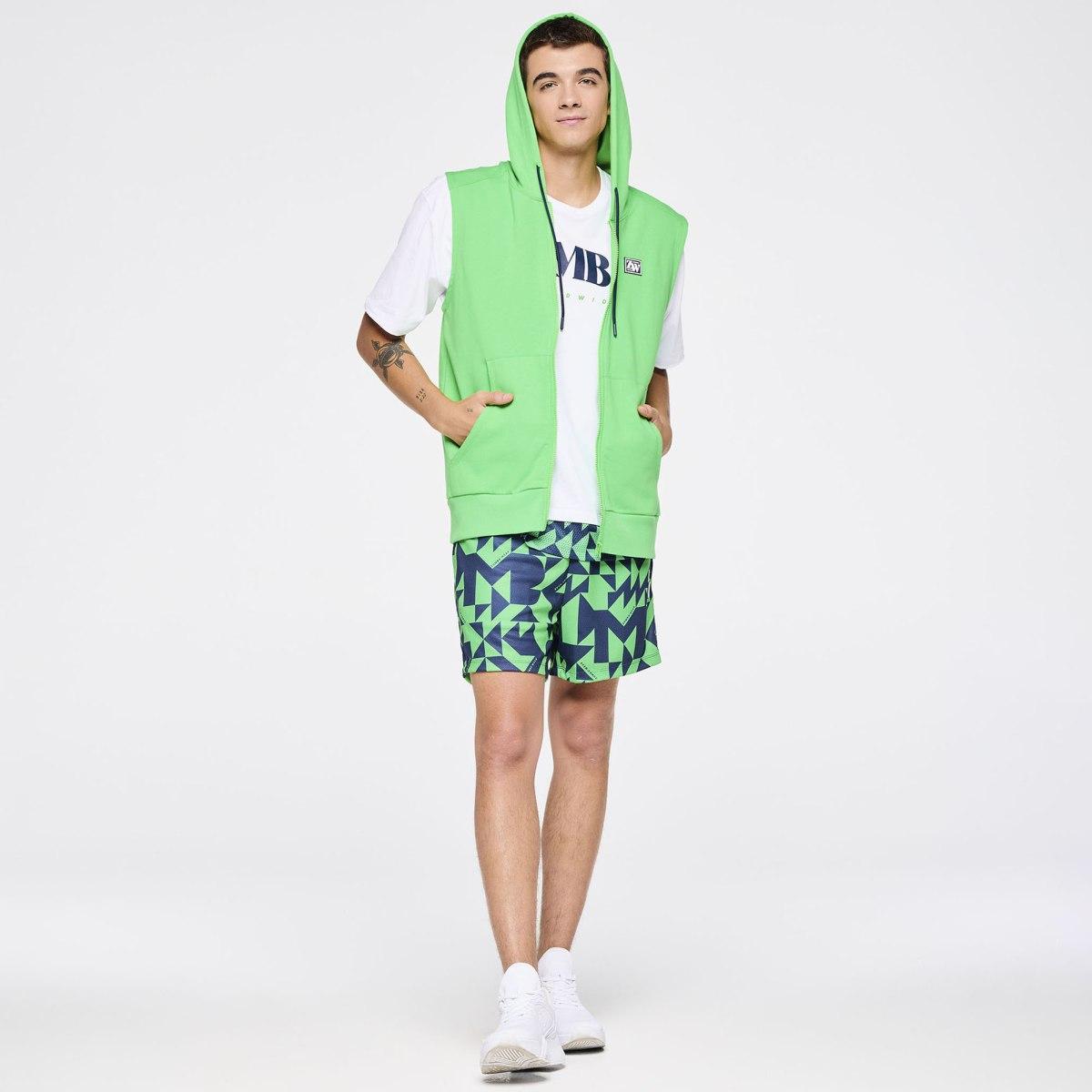 Zumba Out Loud Men's Sleeveless Zip Up Hoodie
