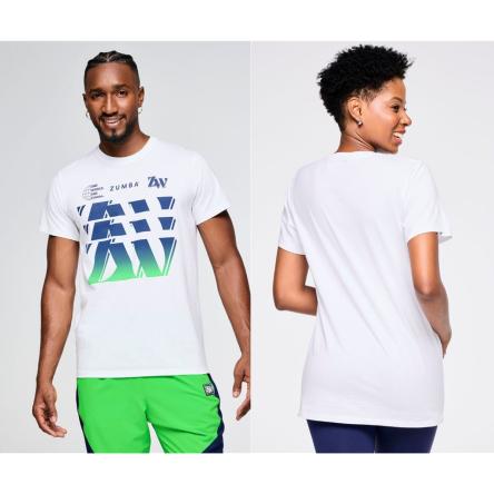 Zumba Out Loud Crew Neck Tee - White