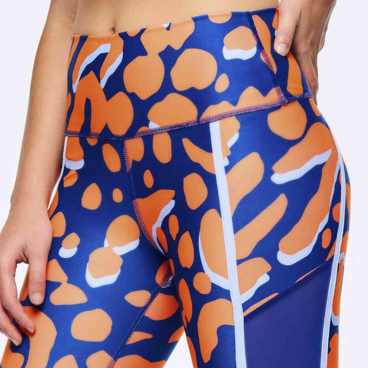 Victory High Waisted Ankle Leggings With Side Inserts