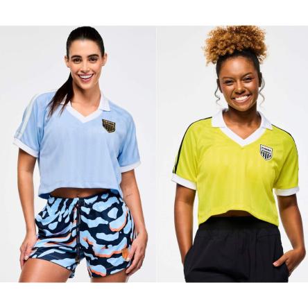 Victory V-Neck Crop Raglan Polo