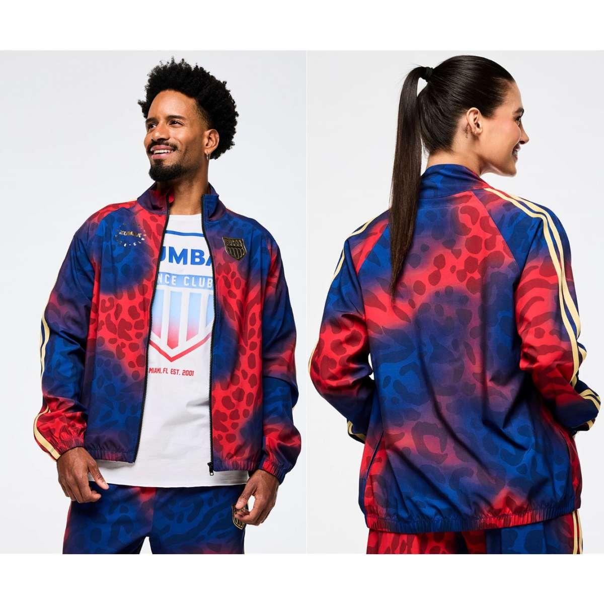Victory Zip Up Mock Neck Woven Raglan Jacket
