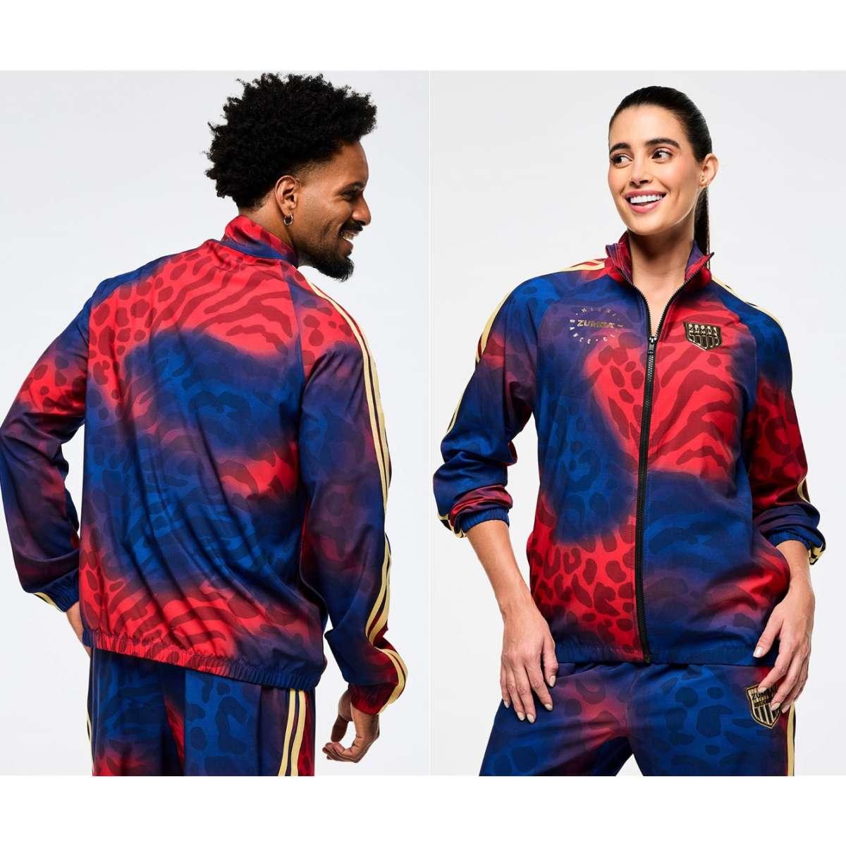 Victory Zip Up Mock Neck Woven Raglan Jacket