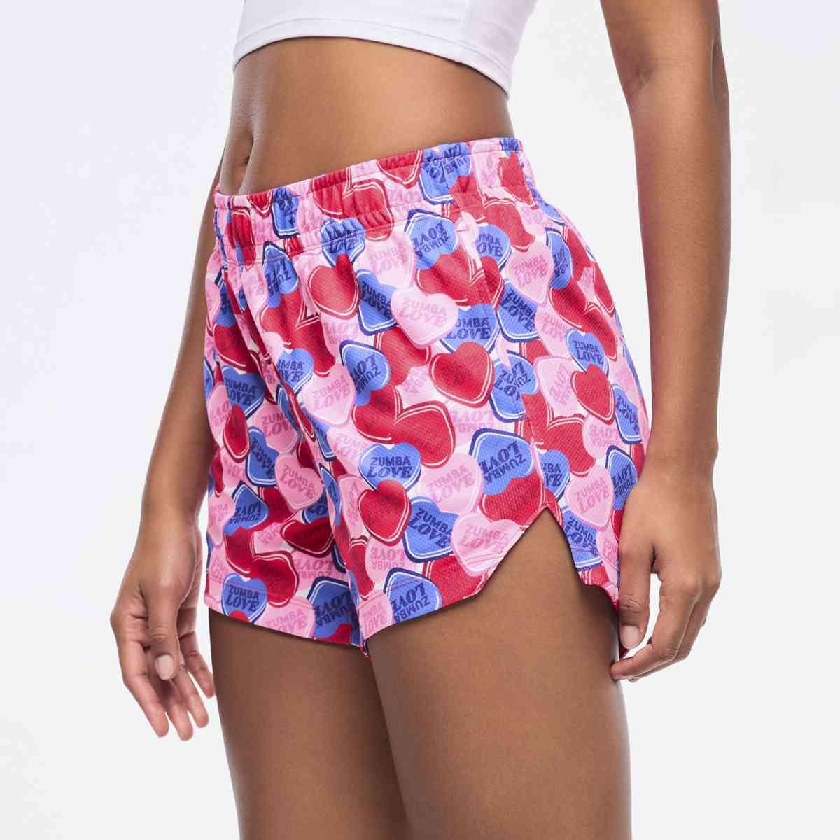 Zumba Love High Low Mesh Shorts