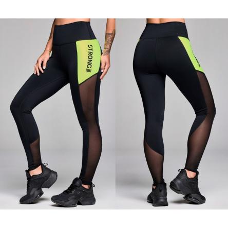 STRONG iD High Waisted Ankle Leggings - Black