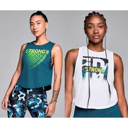 STRONG iD Crop Round Hem Muscle Tank