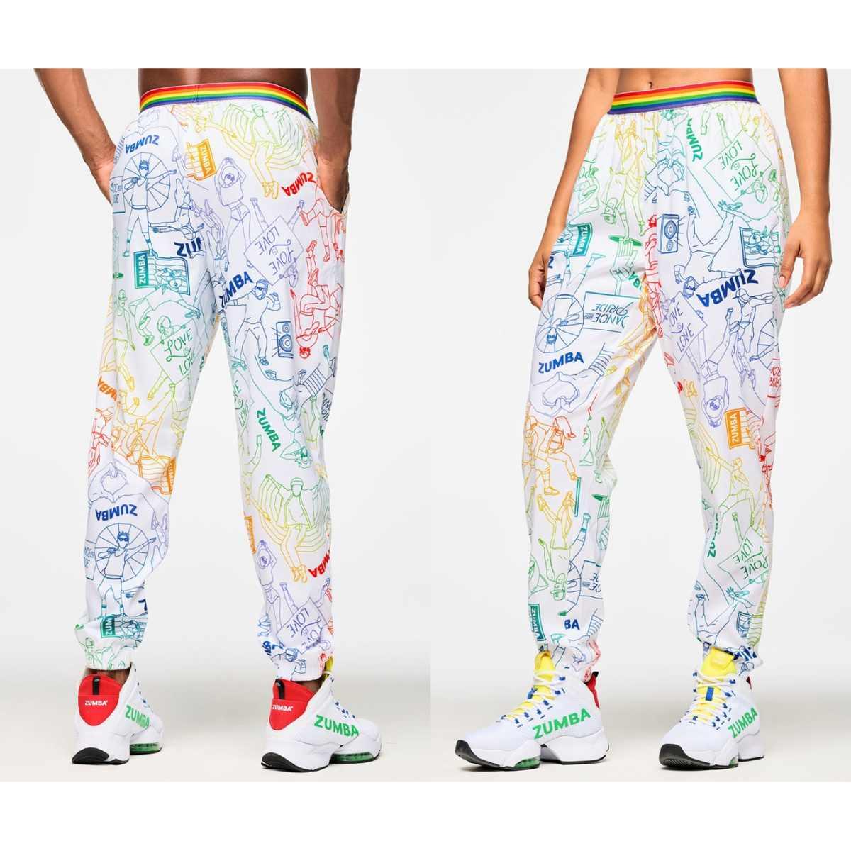Zumba Elastic Waistband Slouch Woven Pants